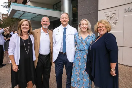 Matt Smith's family came to the ceremony to celebrate. (Submitted photo)