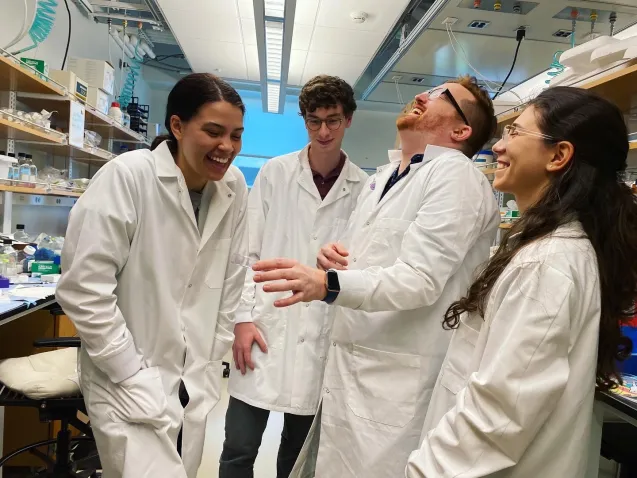 Britto has found community within her biomedical engineering team. Submitted photo)