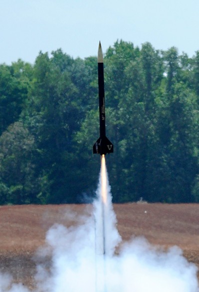 Launch Vandy rocket being launched.