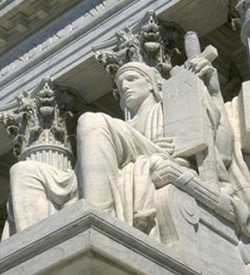 Supreme Court statue of Justice