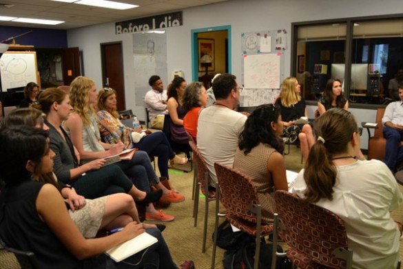 The Curb Center incoming and outgoing public scholars at symposium. (courtesy of Hillery McAlpine)