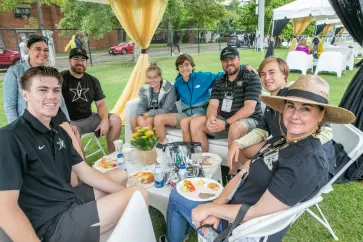 The Tailgate Brunch for Family Weekend was at Purdy Field.