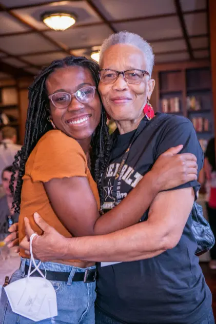 The Grandparent Social & Tea during Family Weekend was in the E. Bronson Ingram Great Room.