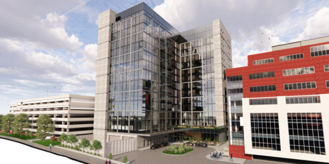 Link Building inpatient tower at VUMC (rendering)