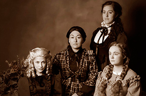 From left: Danielle Bavli as Amy, Maria Servodidio as Meg, Samantha Long as Jo, and Lauren Urquhart as Beth in Vanderbilt Opera Theater's production of Mark Adamo's "Little Women." (Vanderbilt University)