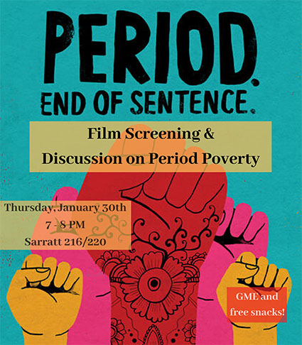 Period. End of Sentence. flyer
