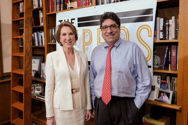 Carly Fiorina and Chancellor Nicholas S. Zeppos (Vanderbilt University)