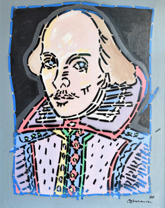 William Shakespeare (image by artist Paul Harmon)