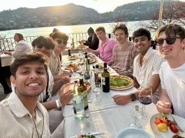 Vivek Kumar and friends during a study abroad trip near Lake Como, Italy (Submitted photo)