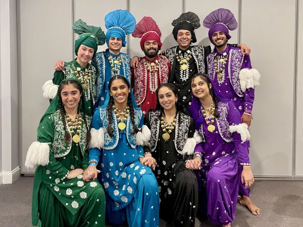 Members of the BhangraDores after a competition (Submitted photo)