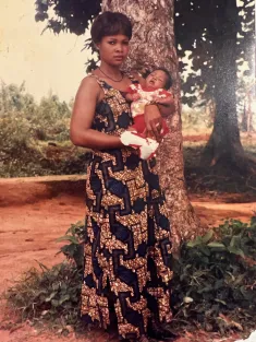 Vanessa Ajeh and her mother in Nigeria (Submitted photo)