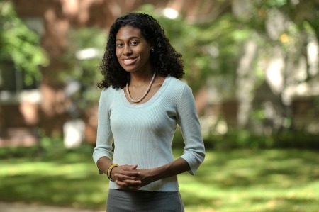 Matthieu standing outside