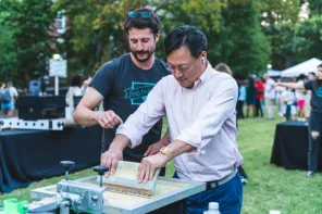 Family Weekend's Fall for the Arts event at the Martha Rivers Ingram Commons.