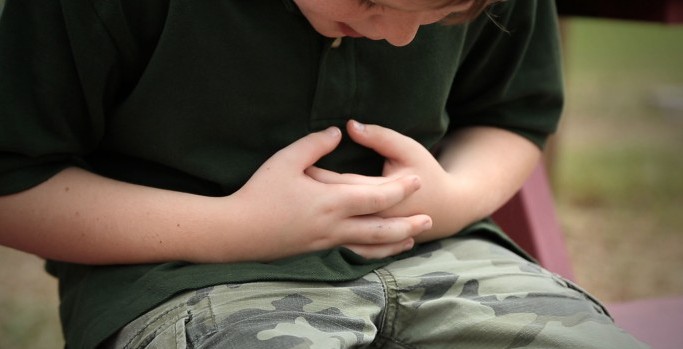 child sick to his stomach