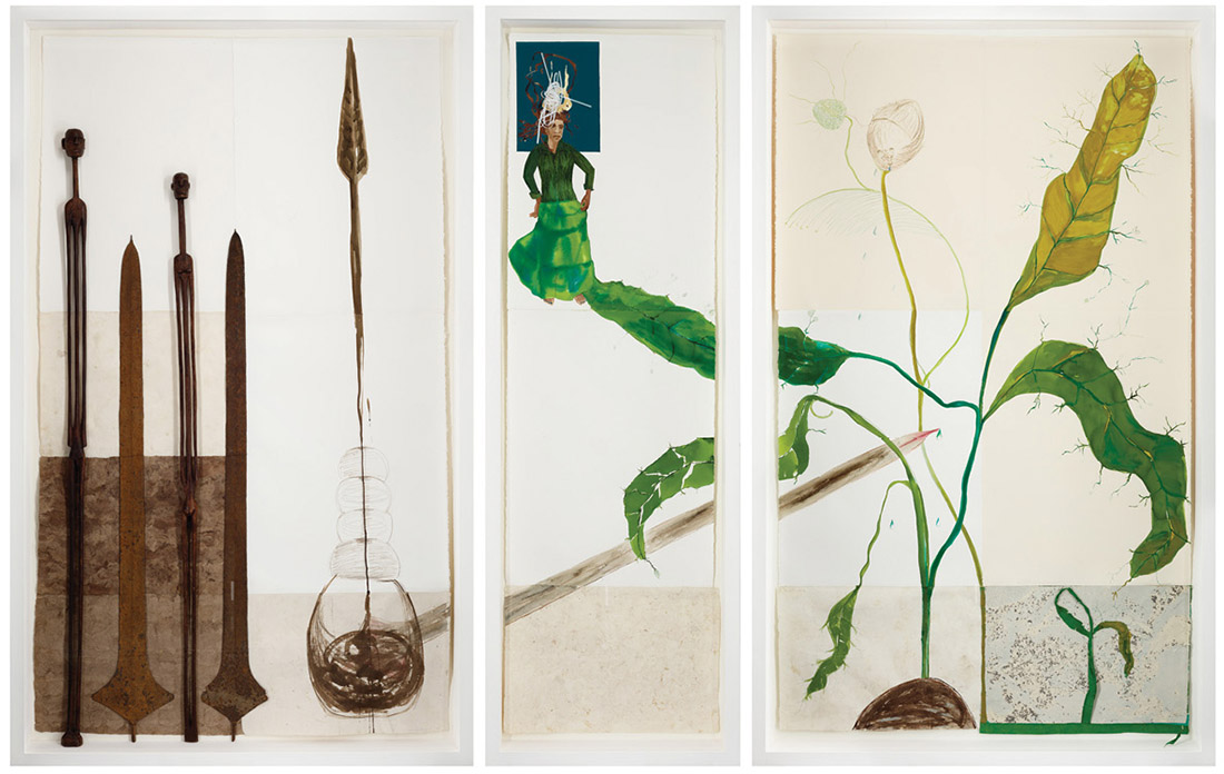 Warrior Reservoir” by Cuban-born artist Maria Magdalena Campos-Pons is featured through April in an exhibit at the Peabody Essex Museum in Salem, Massachusetts.