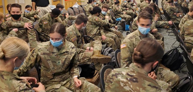 Army ROTC cadets participated in a Stop the Bleed course at The Commons Center on Oct. 28. (Vanderbilt University)