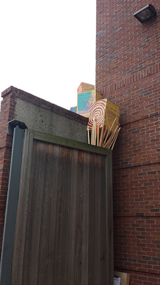 A portion of John Watson's "Courtyard Project," currently on display at Vanderbilt's E. Bronson Ingram Studio Arts Center. 