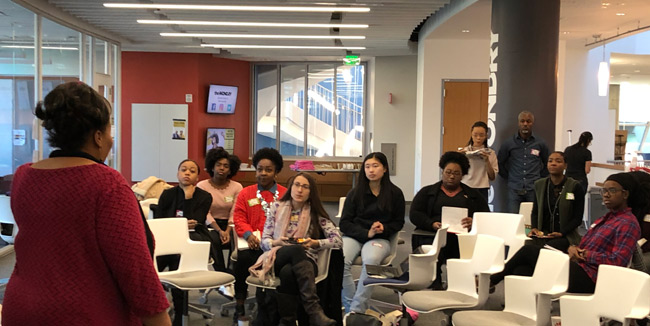 The inaugural cohort of Disruptive Women Lead convened at the Wond'ry Nov. 10. (Vanderbilt University)