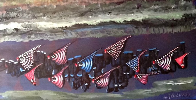 Veda painting detail