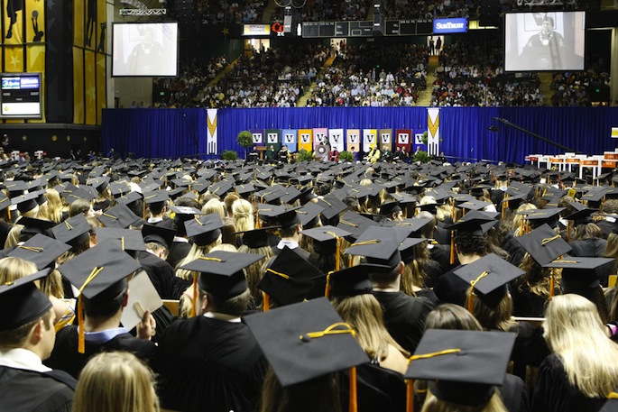 Commencement at Memorial Gym