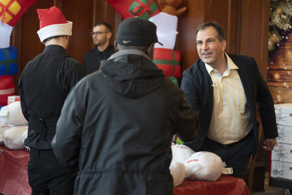 Vice Chancellor for Administration Eric Kopstain at 2019 Turkey Toss. (Joe Howell/Vanderbilt)
