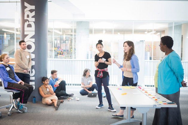 The inaugural DIVE Boot Camp brought undergraduate and graduate students, staff members and faculty to the Wond'ry March 25. (Susan Urmy/Vanderbilt)