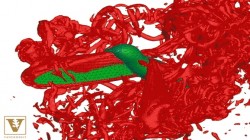 hummingbird-still hummingbird illustration with air currents visible