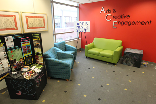 Arts_Creative_Engage_wing The Arts and Creative Engagement wing at Sarratt Student Center. (Steve Green/Vanderbilt)