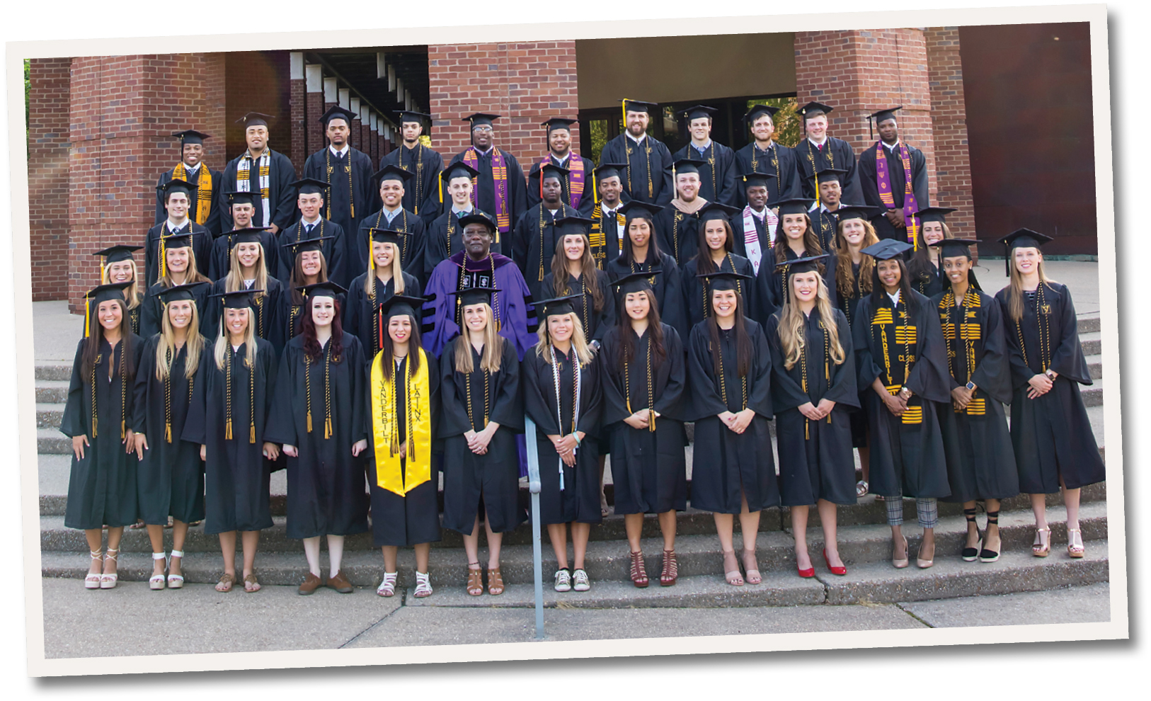 photo of members of the May 2018 graduating class of student-athletes