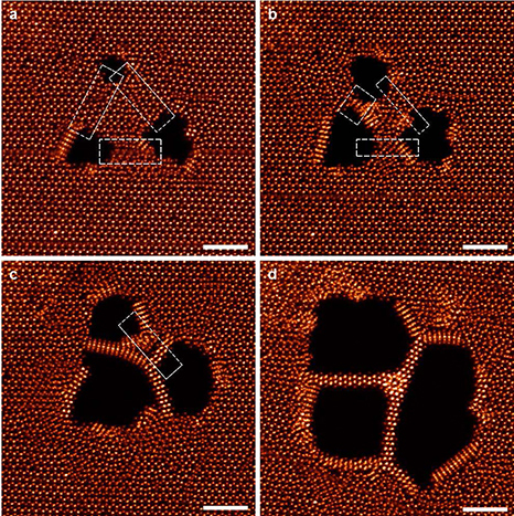 electron micrographs from fabrication process