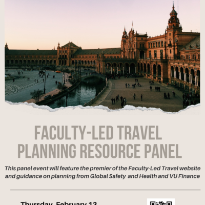 Faculty Led Travel: Planning Resource Panel