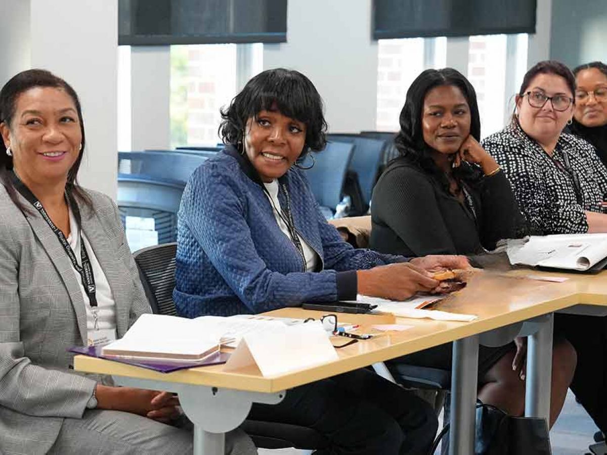 students in a relaxed classroom setting