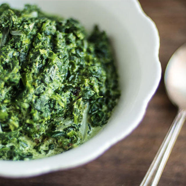 creamed spinach recipe