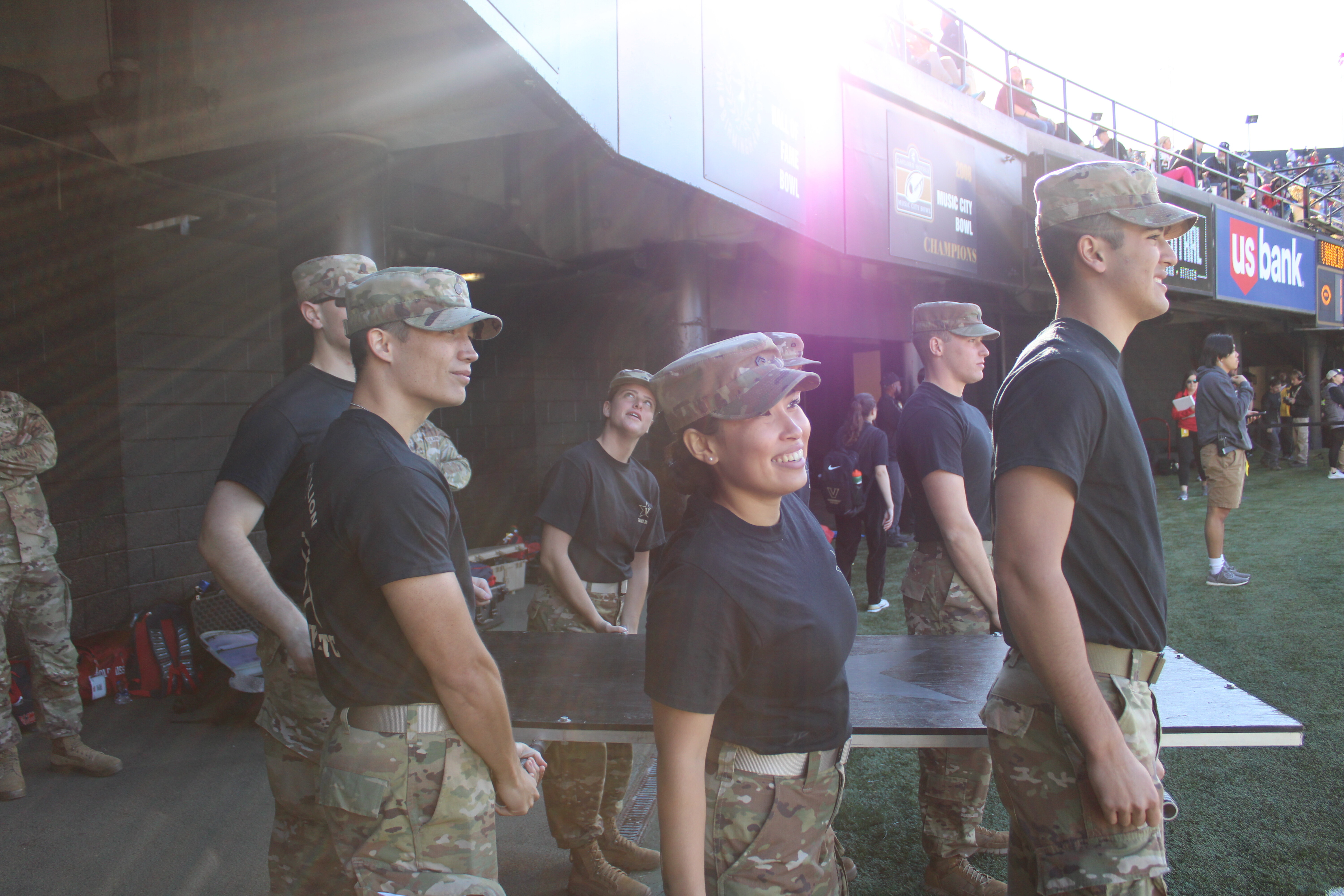 <p style='text-align: center'>Push Up Club </p> <span style='font-size:1rem'> The pushup club is one of the most unique traditions that we have at Vanderbilt Army ROTC. Everytime Vanderbilt Football has a home game, roughly six cadets will have to opportunity to do pushups on the field for every point scored </span>