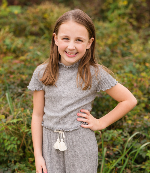 Madeline Heard served as the virtual patient ambassador for the 2021 Iroquois Steeplechase benefiting the hospital and its programs. (photo by Crystal K Martel)