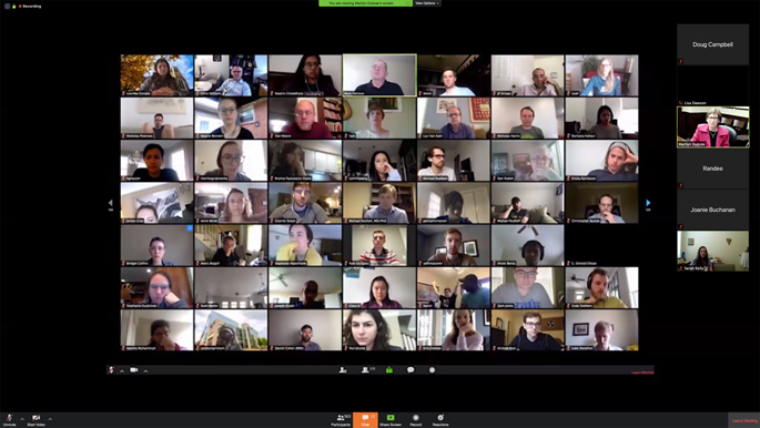 Nearly 600 people took part in the teleconference.