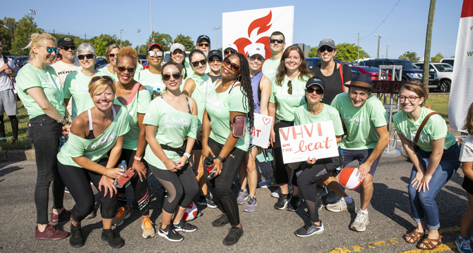 The money is still rolling in, but it appears that the Greater Nashville Heart Walk will raise close to $2 million in its fight against heart disease and stroke as well as provide funding for public and professional education and community service programs. The walk, held Sept. 14 on Vanderbilt’s campus, saw teams from VUMC (shown above) join more than 10,000 walkers from more than 140 companies. With $70,000 counted, Vanderbilt University Medical Center teams are near the projected fundraising goal of $75,000. Donations are still being accepted at NashvilleHeartWalk.org.