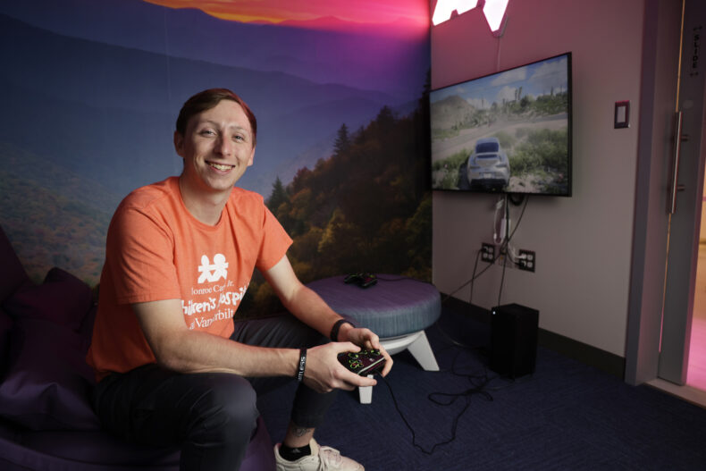 Pediatric gaming and technology specialist Graden Knapp. (photo by Donn Jones)