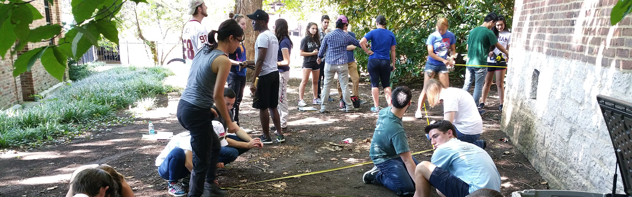Setting up excavation units for VU excavations