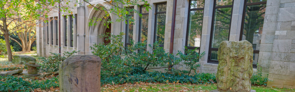 front of building with arched doorway