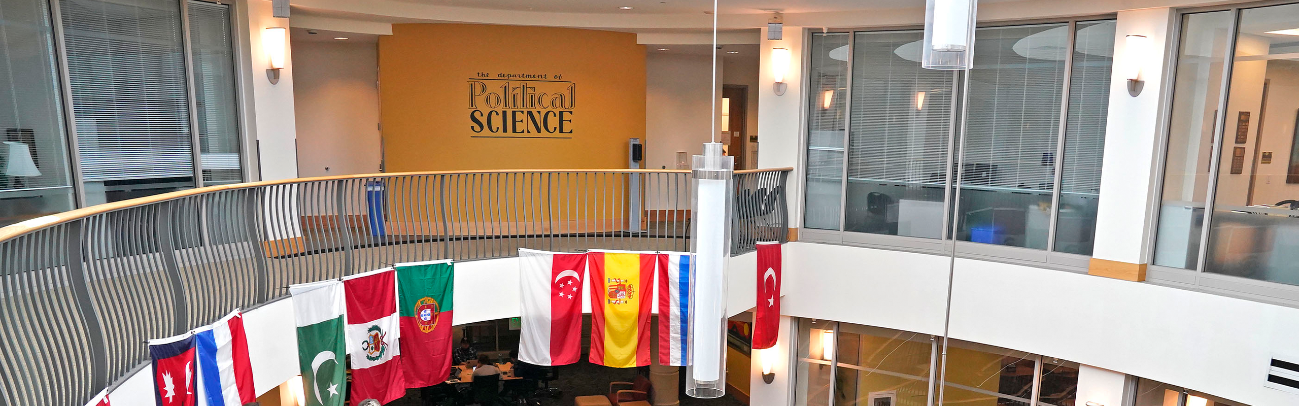 Banner showing Political Science offices and classrooms