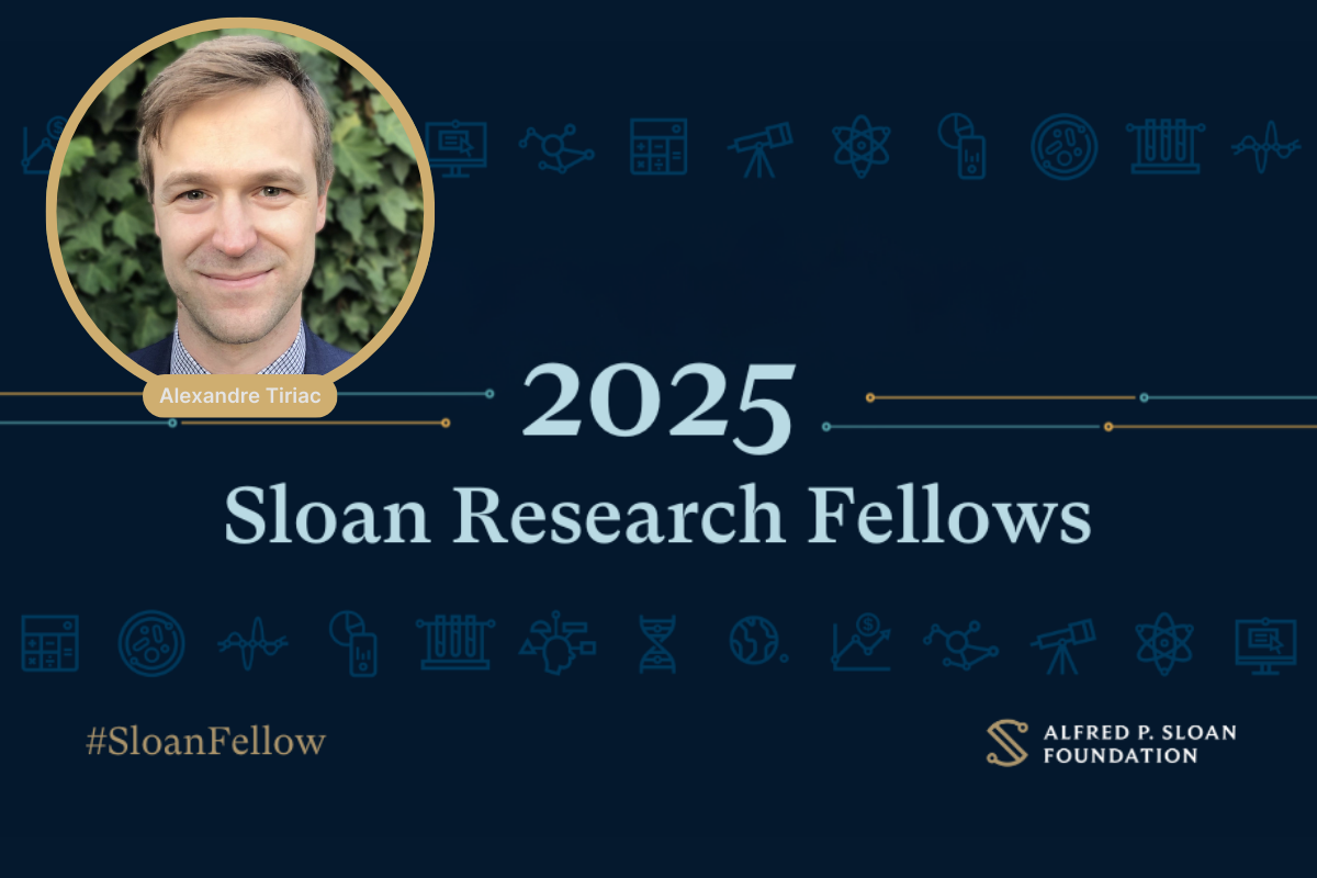 Sloan Foundation awards Vanderbilt’s Alexandre Tiriac prestigious research fellowship