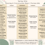 Spring 2024 TutoringConversation Hours