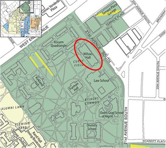 map of Wilson Hall