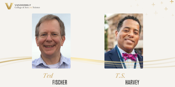 spotlight image with headshots of Ted Fischer and T.S. Harvey