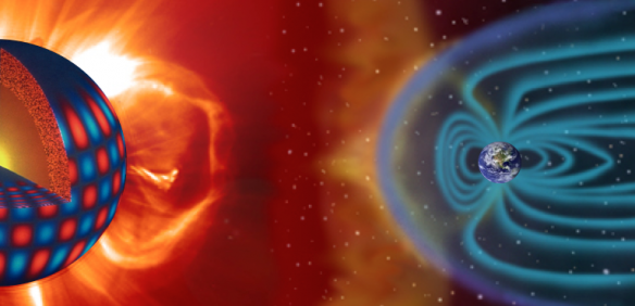 The dynamics of our Sun: Studying p-mode oscillations of solar active regions. Credit: NSO/NASA