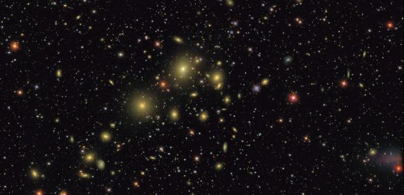 The Perseus cluster of galaxies, imaged by the SDSS.