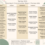 Tutoring Spring 2025