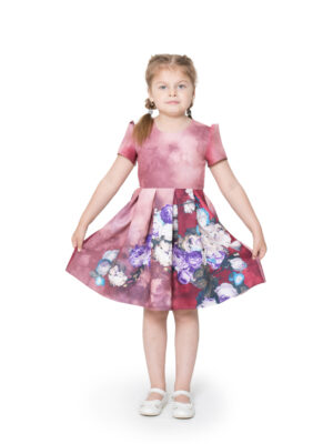 Платье из неопрена Цветы - LK1032