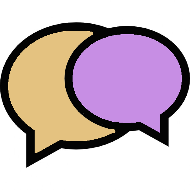 Icon of two chat bubbles